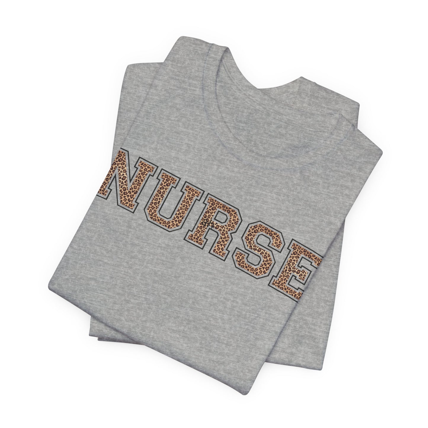 Collegiate Capital Nurse Tee - Cheetah on Black