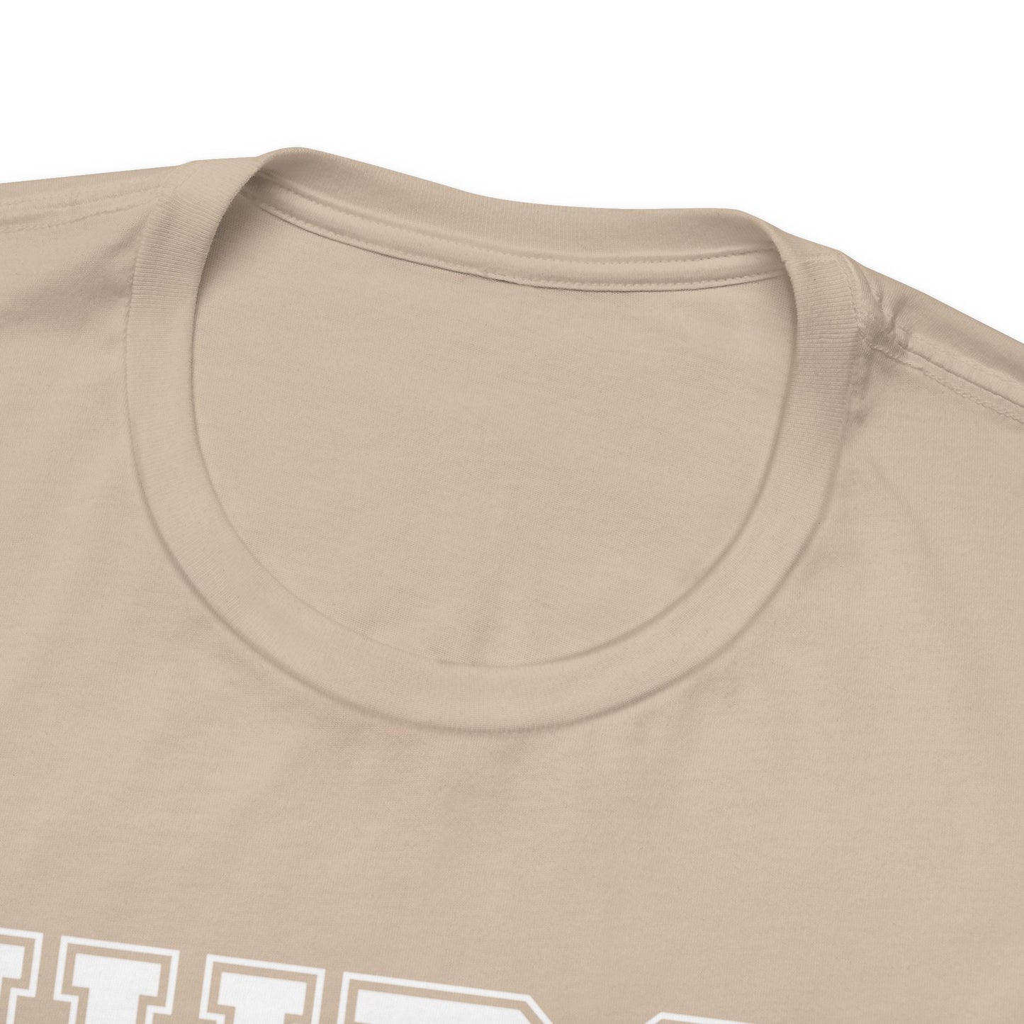 Collegiate Capital Nurse Tee - White on White