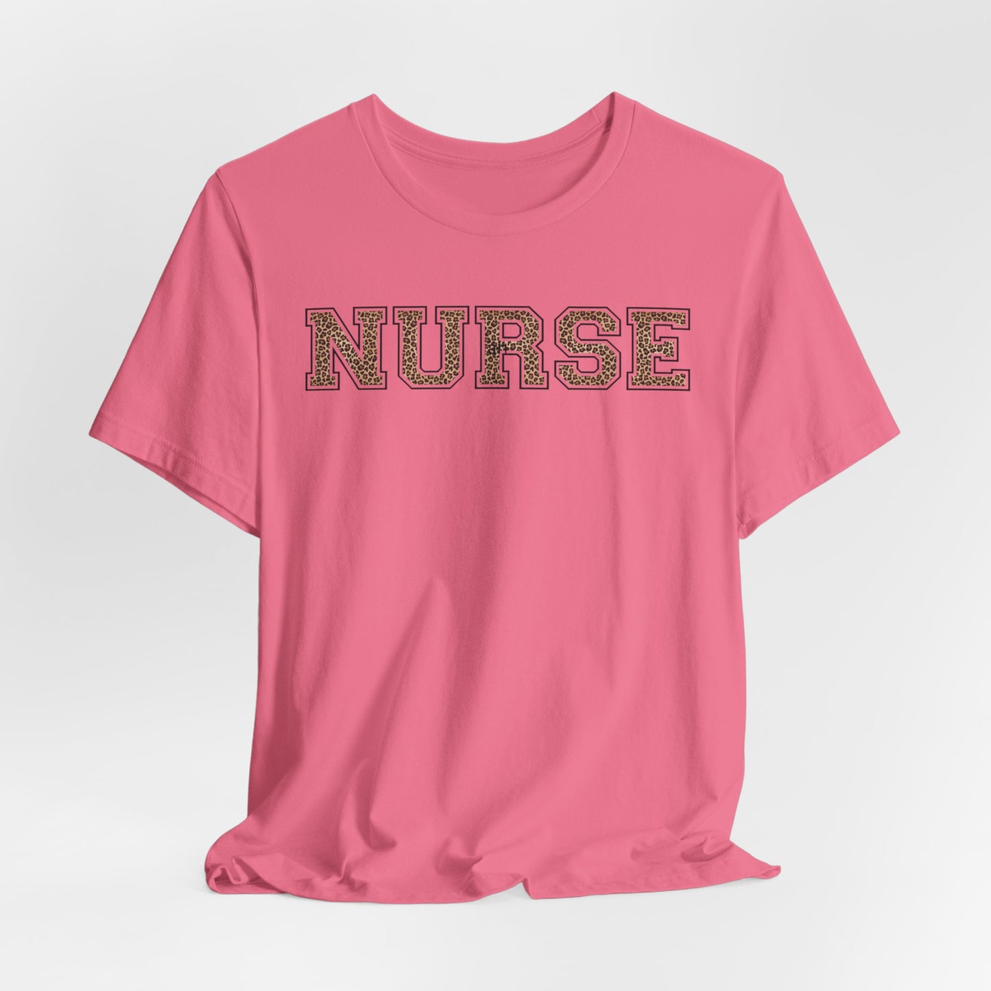 Collegiate Capital Nurse Tee - Cheetah on Black