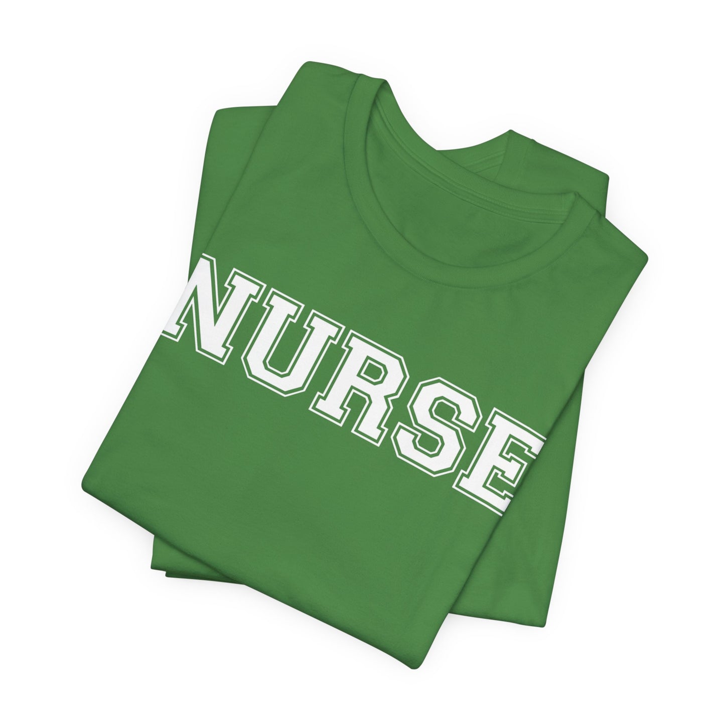 Collegiate Capital Nurse Tee - White on White