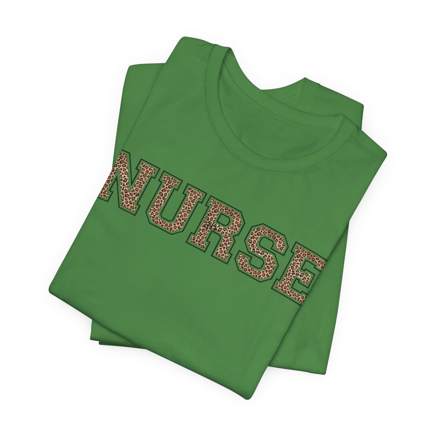 Collegiate Capital Nurse Tee - Cheetah on Black