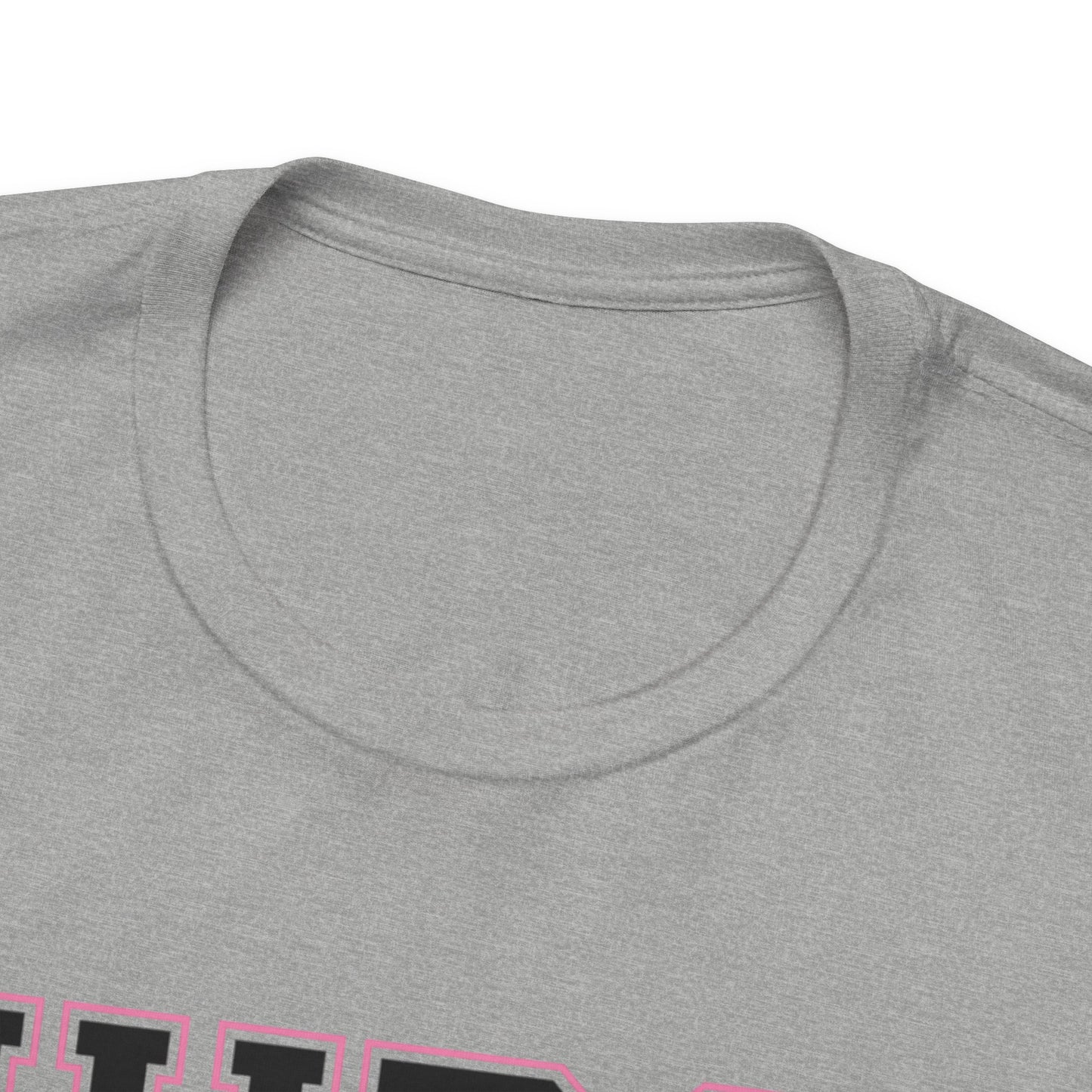 Collegiate Capital Nurse Tee - Black on Pink
