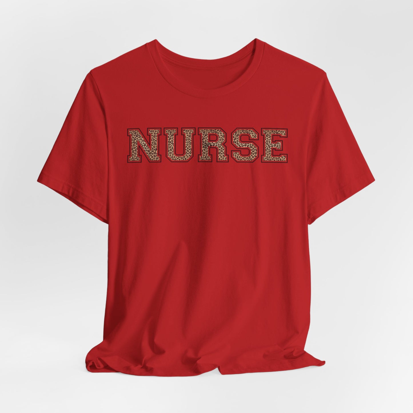 Collegiate Capital Nurse Tee - Cheetah on Black