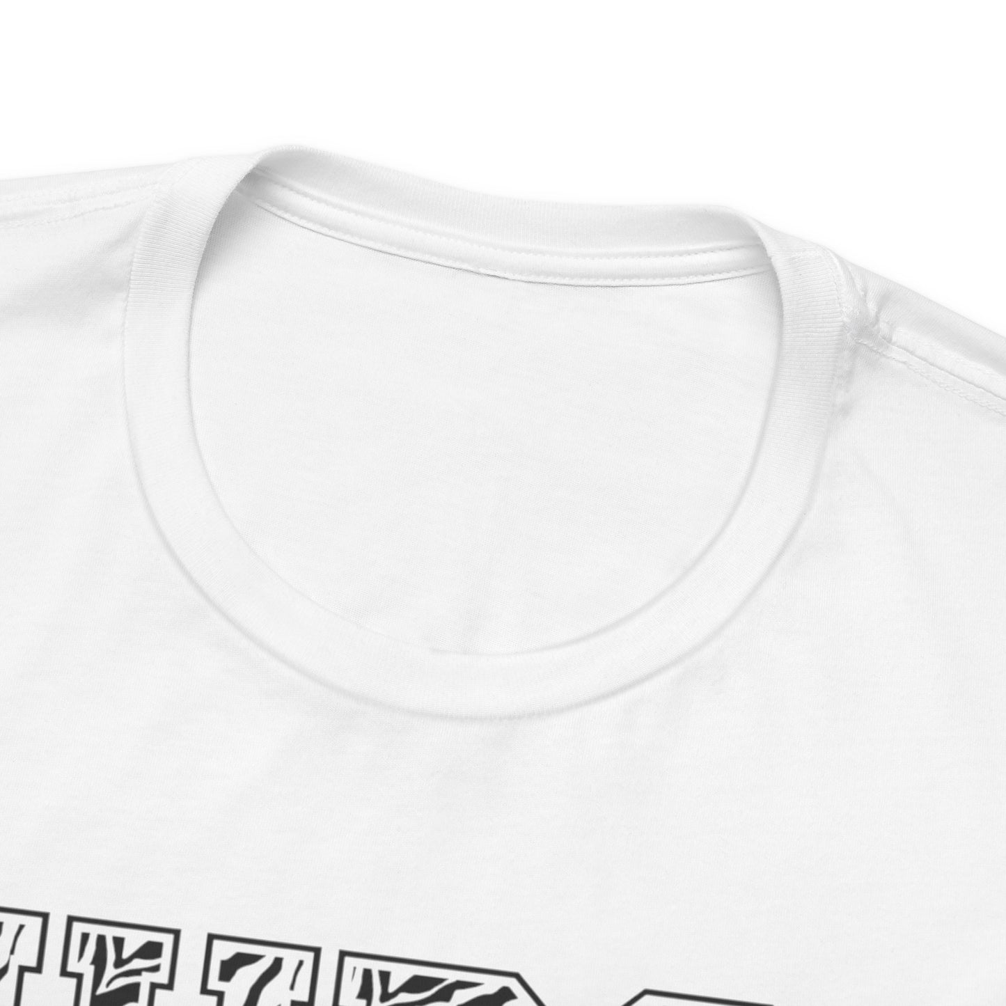 Collegiate Capital Nurse Tee - Zebra on Black