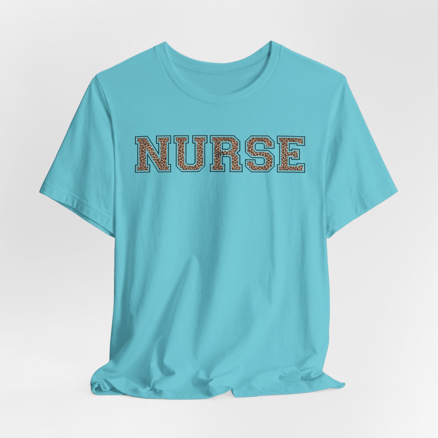 Collegiate Capital Nurse Tee - Cheetah on Black