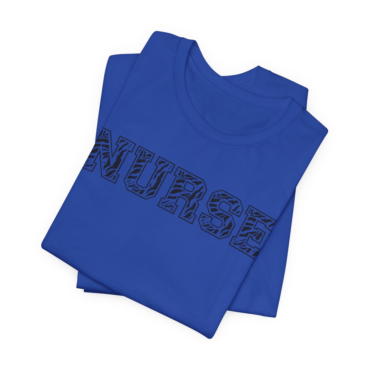 Collegiate Capital Nurse Tee - Zebra on Black