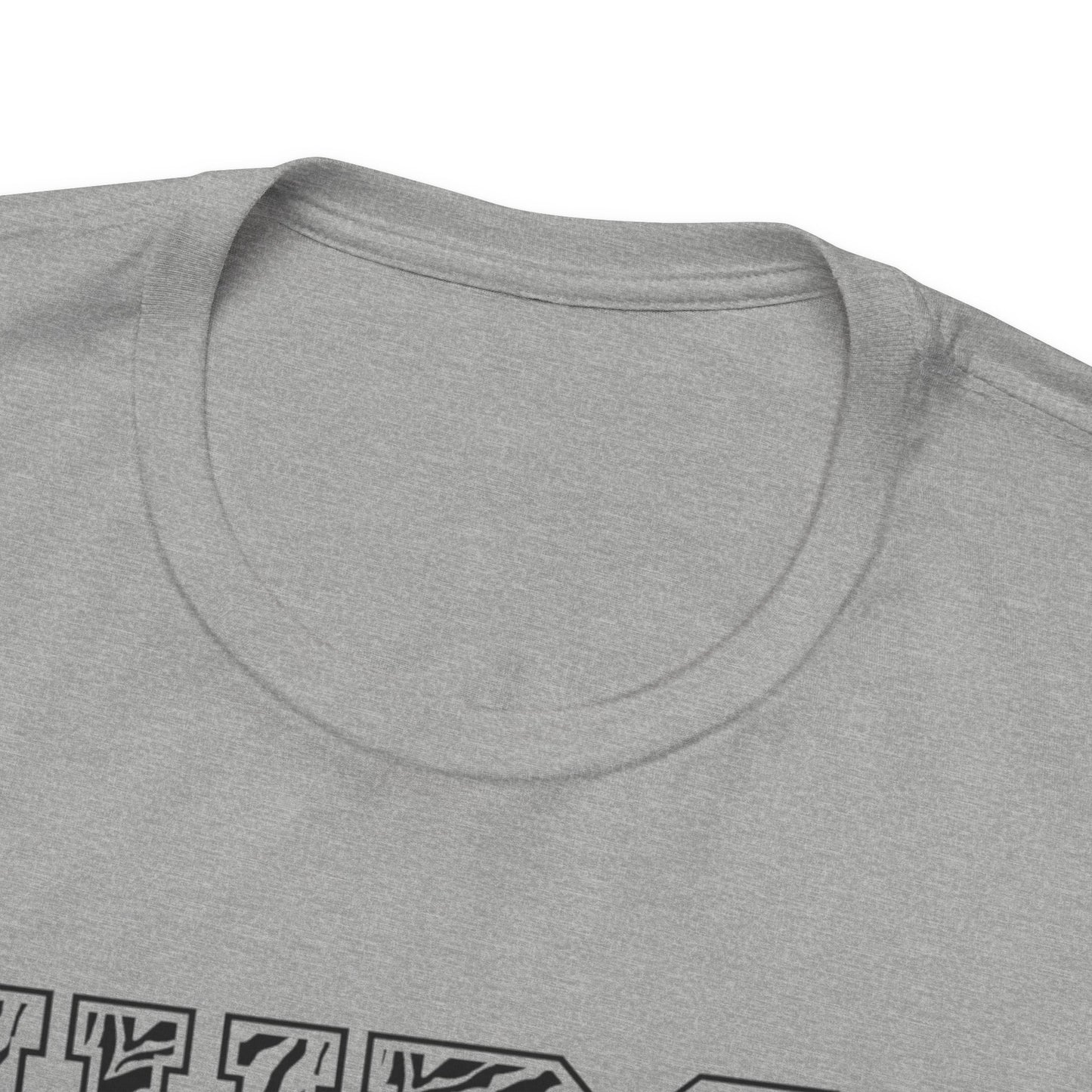 Collegiate Capital Nurse Tee - Zebra on Black