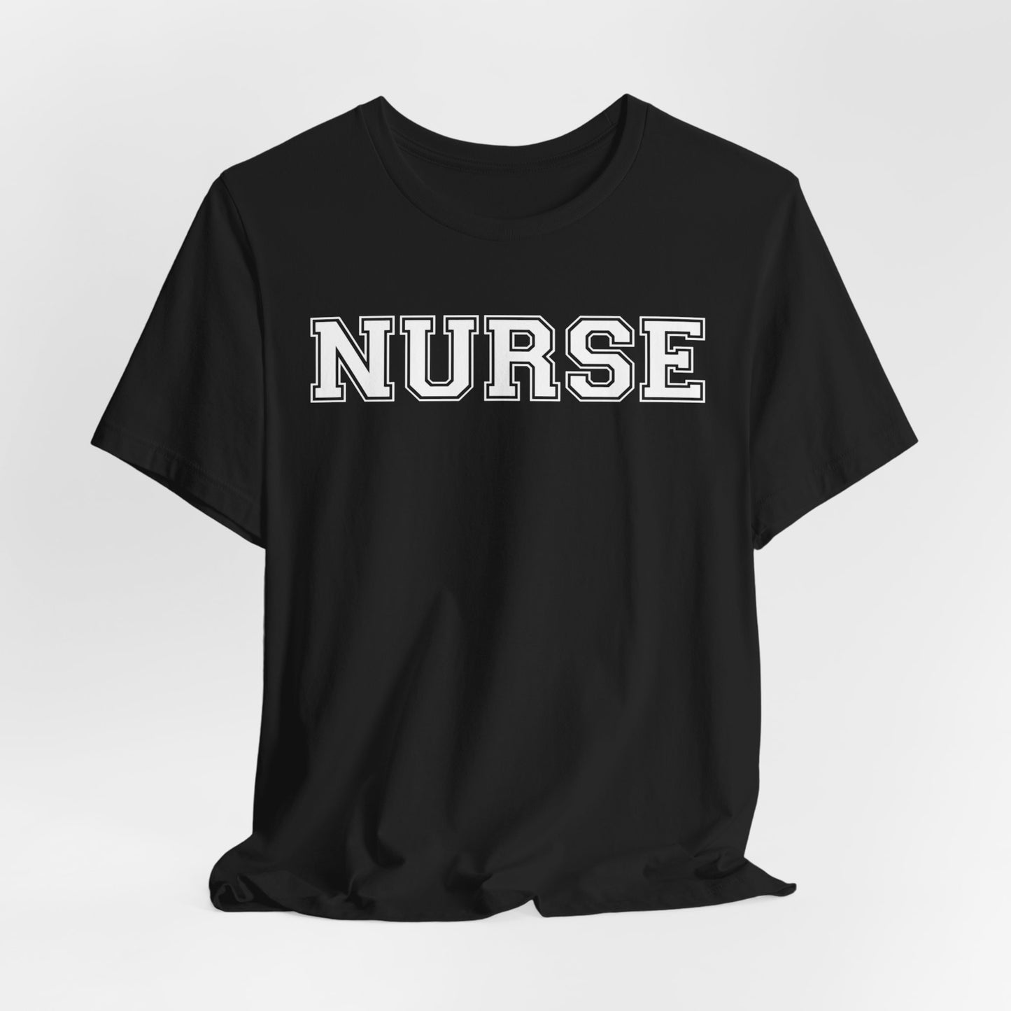 Collegiate Capital Nurse Tee - White on White