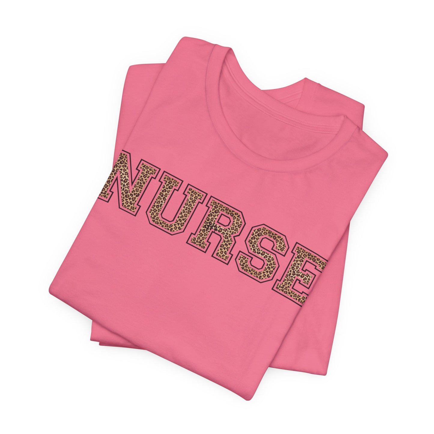 Collegiate Capital Nurse Tee - Cheetah on Black