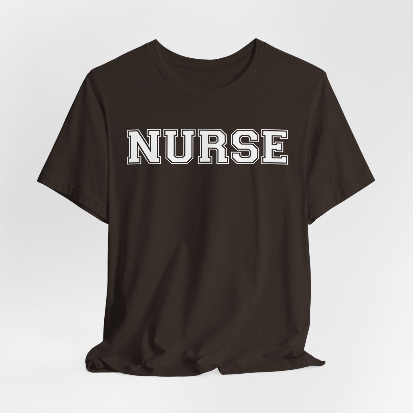 Collegiate Capital Nurse Tee - White on White