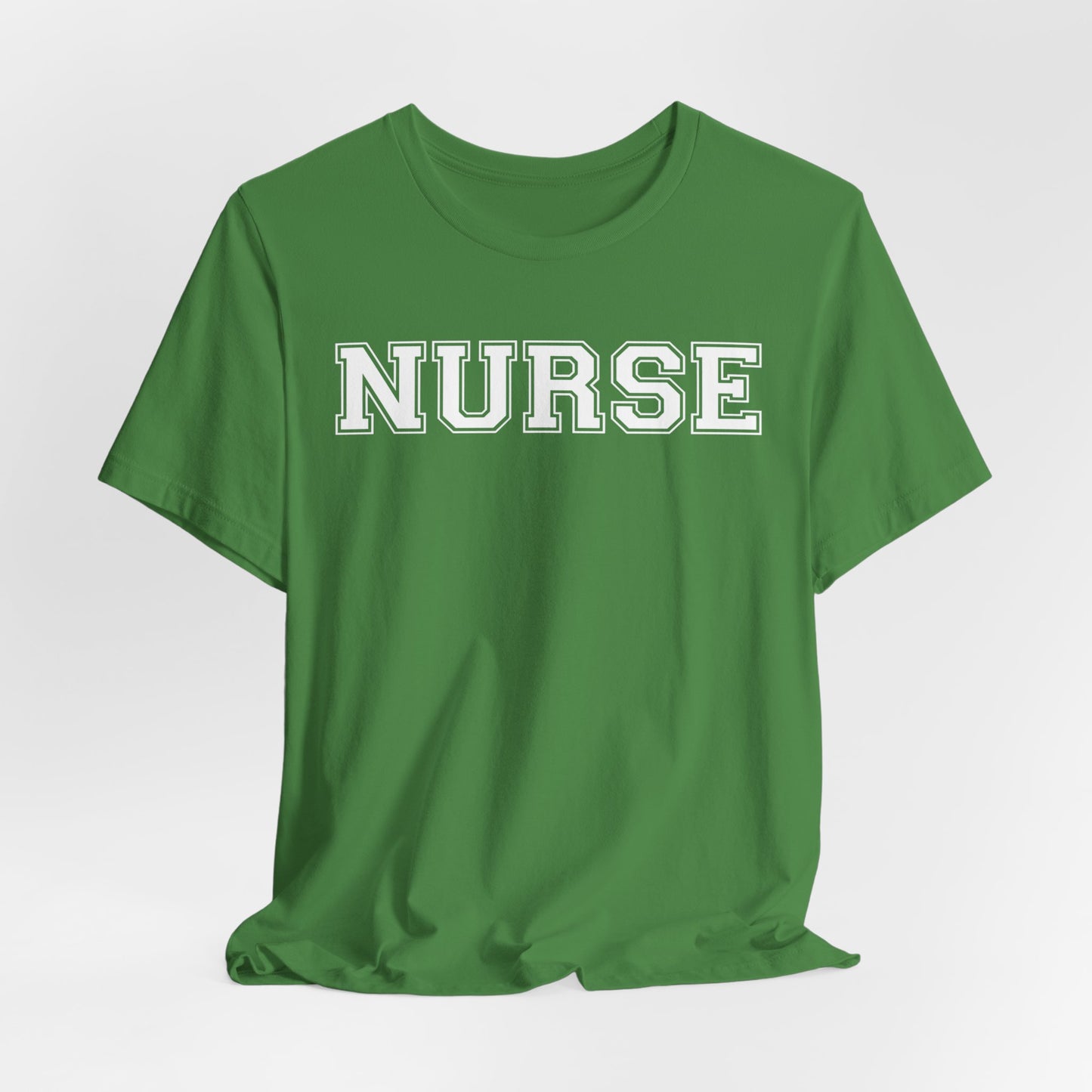 Collegiate Capital Nurse Tee - White on White