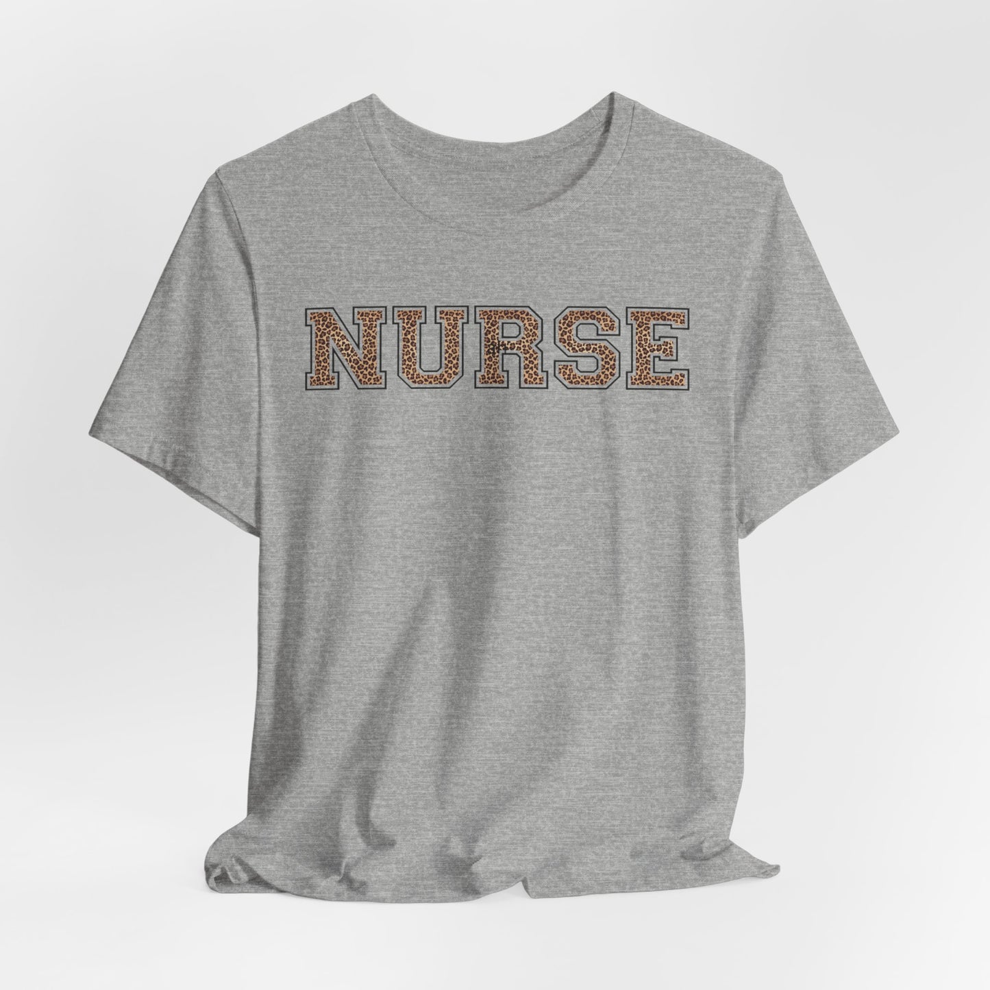 Collegiate Capital Nurse Tee - Cheetah on Black