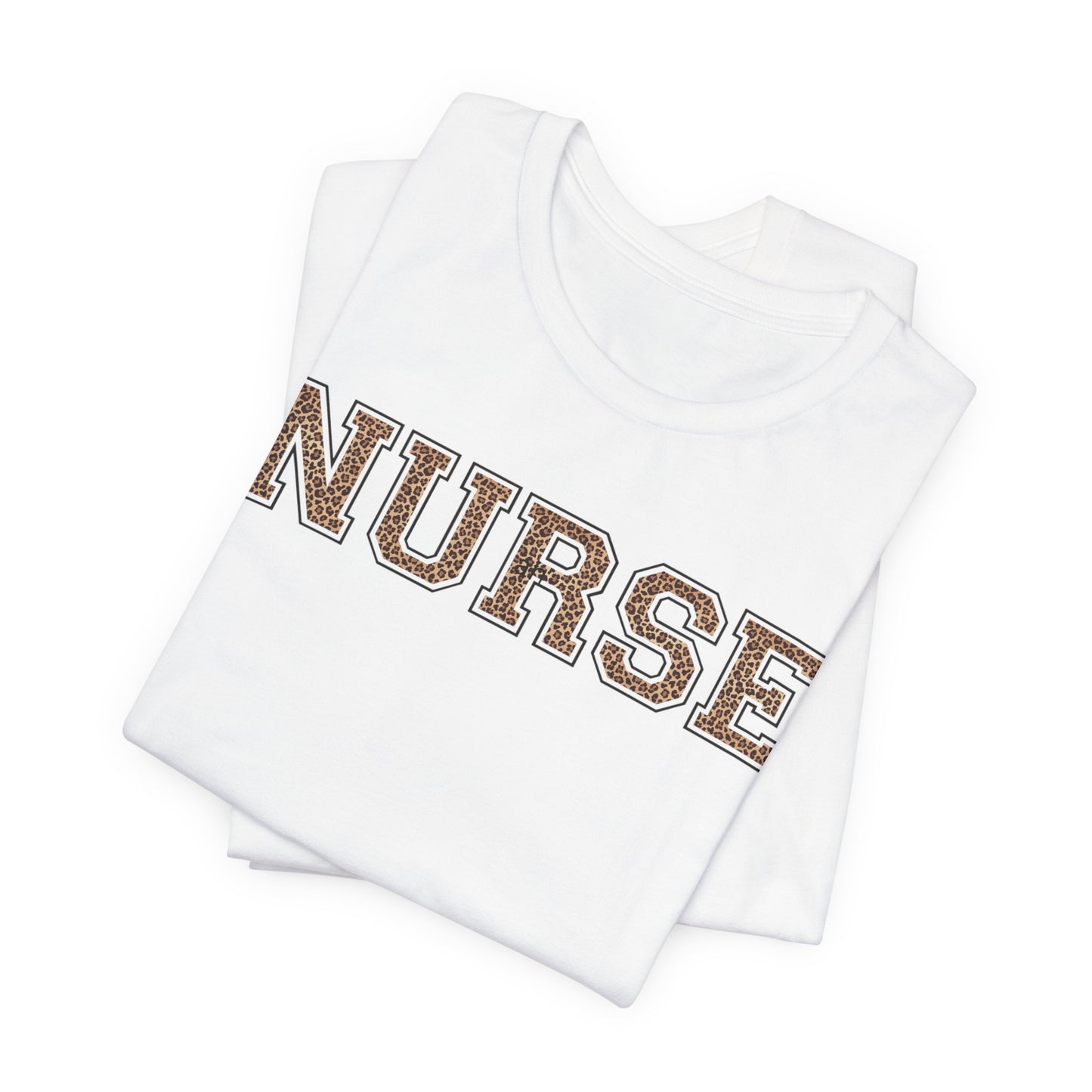 Collegiate Capital Nurse Tee - Cheetah on Black