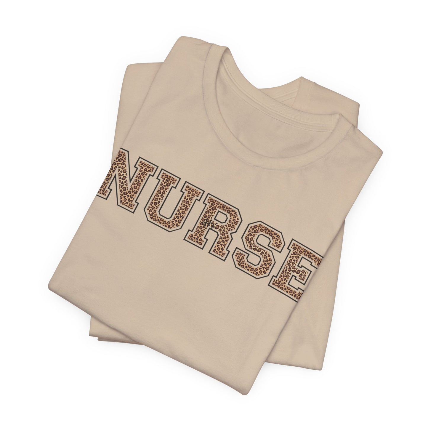 Collegiate Capital Nurse Tee - Cheetah on Black
