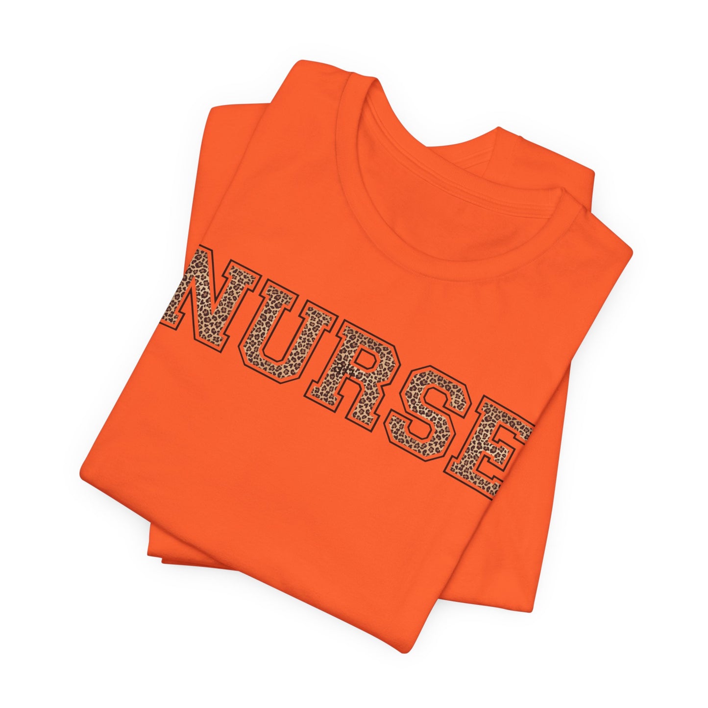 Collegiate Capital Nurse Tee - Cheetah on Black