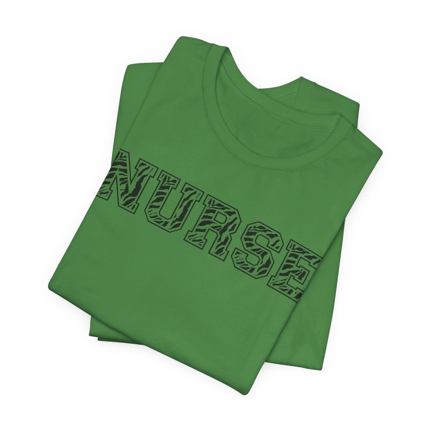 Collegiate Capital Nurse Tee - Zebra on Black