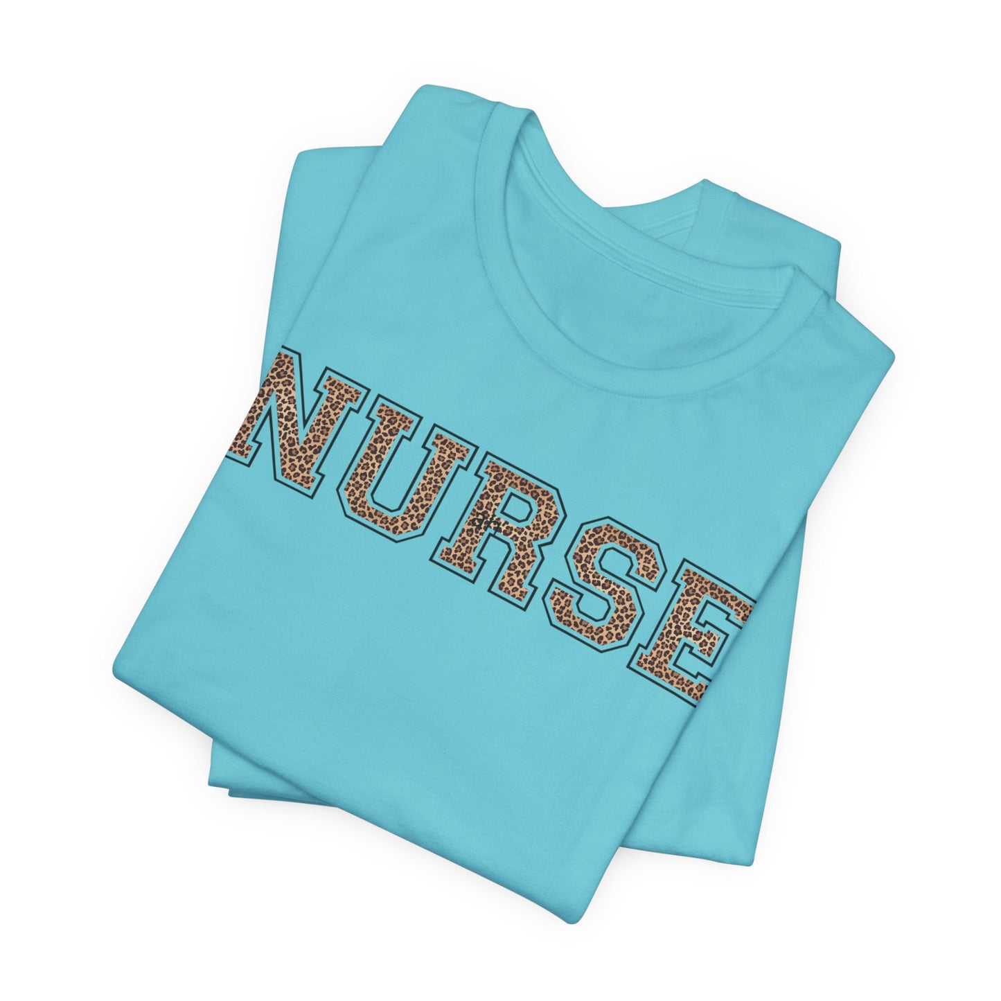 Collegiate Capital Nurse Tee - Cheetah on Black