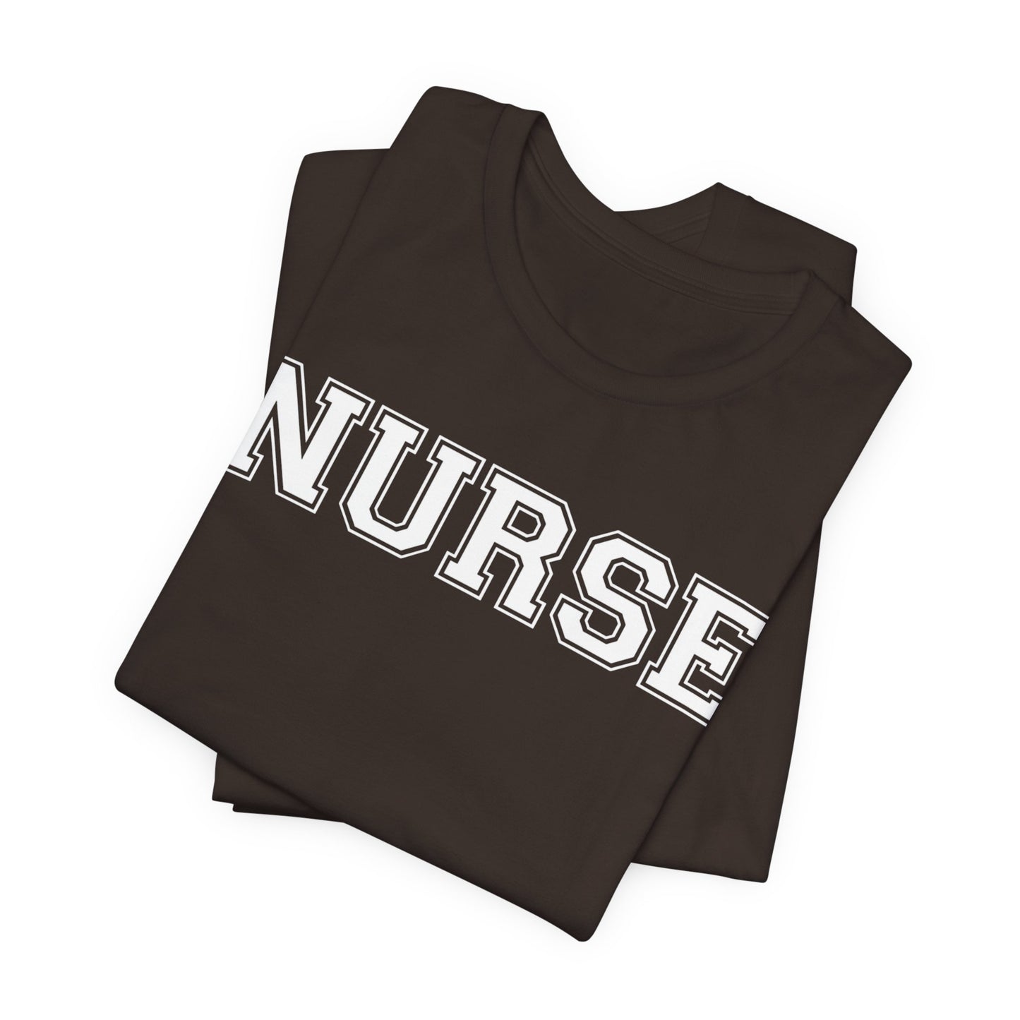 Collegiate Capital Nurse Tee - White on White