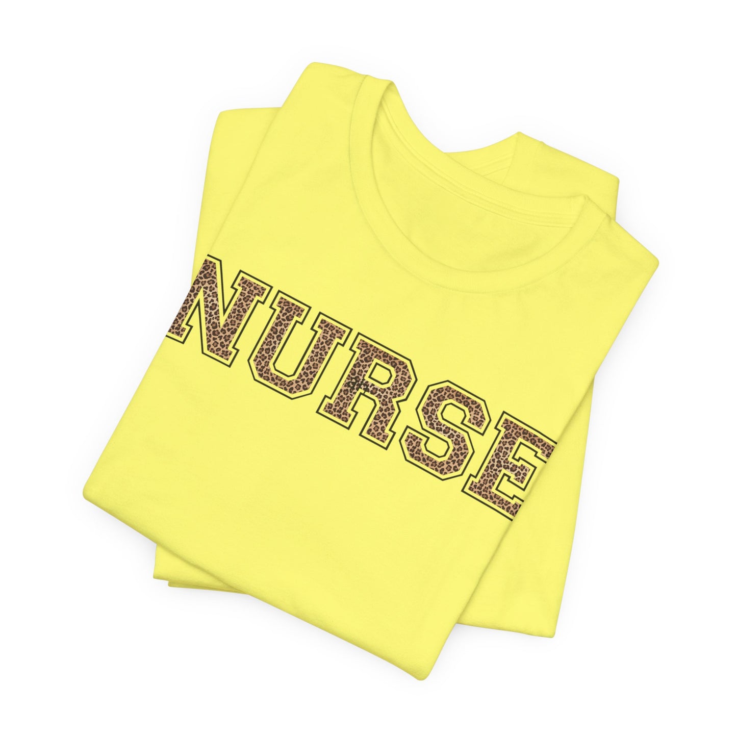 Collegiate Capital Nurse Tee - Cheetah on Black