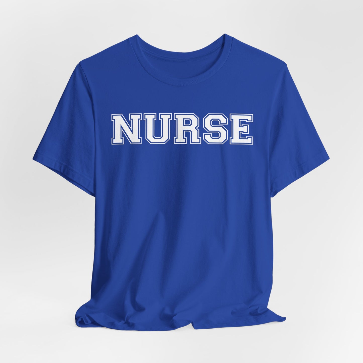Collegiate Capital Nurse Tee - White on White