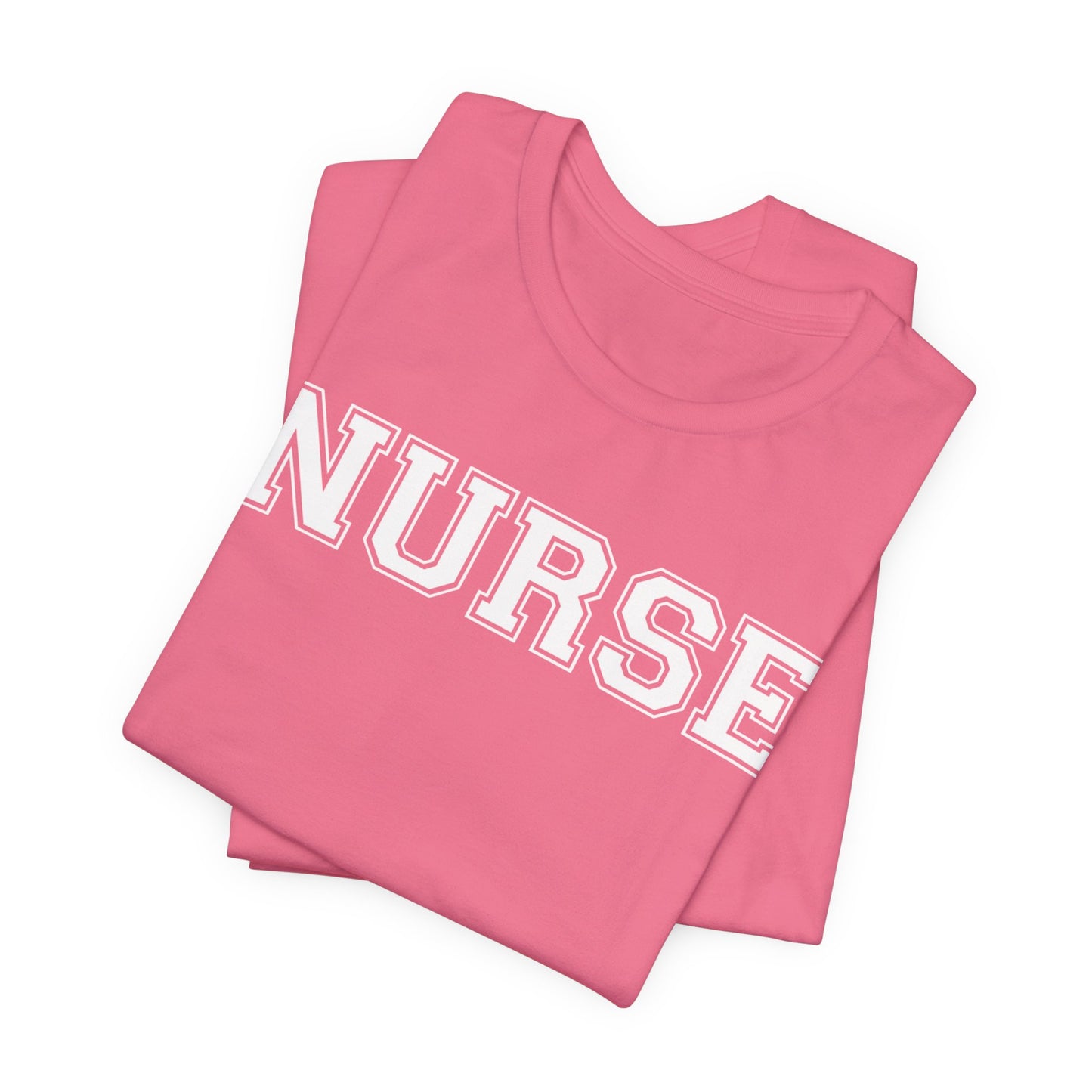 Collegiate Capital Nurse Tee - White on White