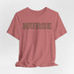 Collegiate Capital Nurse Tee - Cheetah on Black
