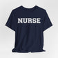 Collegiate Capital Nurse Tee - White on White