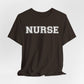 Collegiate Capital Nurse Tee - White on White