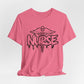 Black Nurse Caduceus Short Sleeve Tee