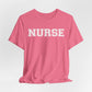 Collegiate Capital Nurse Tee - White on White