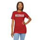 Collegiate Capital Nurse Tee - White on White